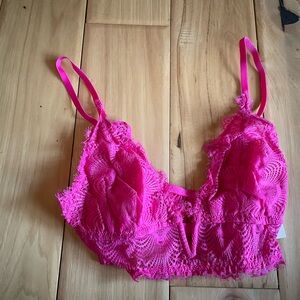 NWT Cosabella Flori Pink Allure V Wire Lace Bralette